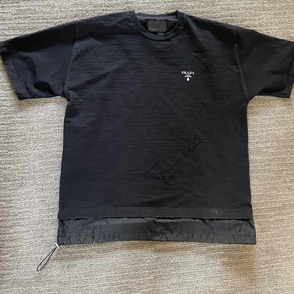 PRADA RE-NYLON AND JERSEY T-SHIRT Size: XL - Picture 5 of 5